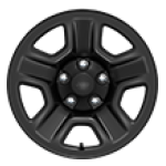 17" Black steel wheels